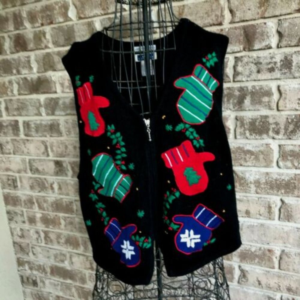 Bryn Connelly Not so Ugly Christmas Vest Large EUC